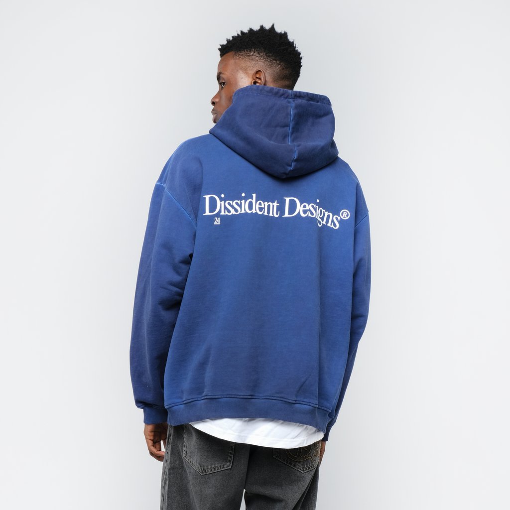 Blue cotton hoodie sale