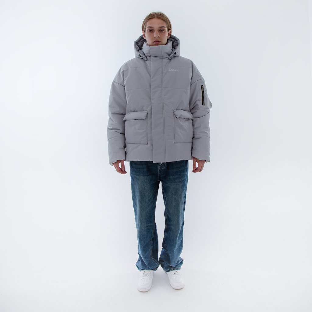 Dissident Brand | DD24 Puffer Jacket in Light Grey