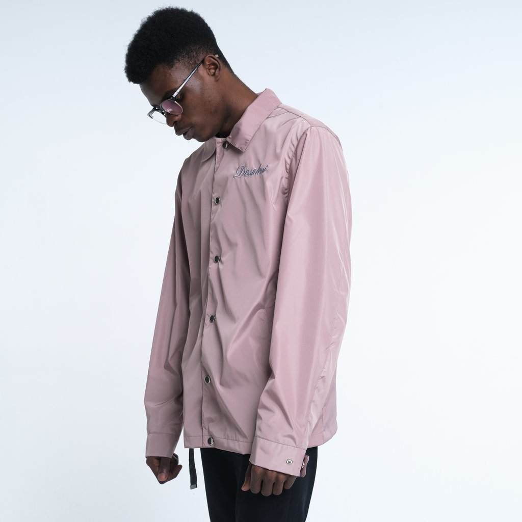 Pink hot sale coach jacket