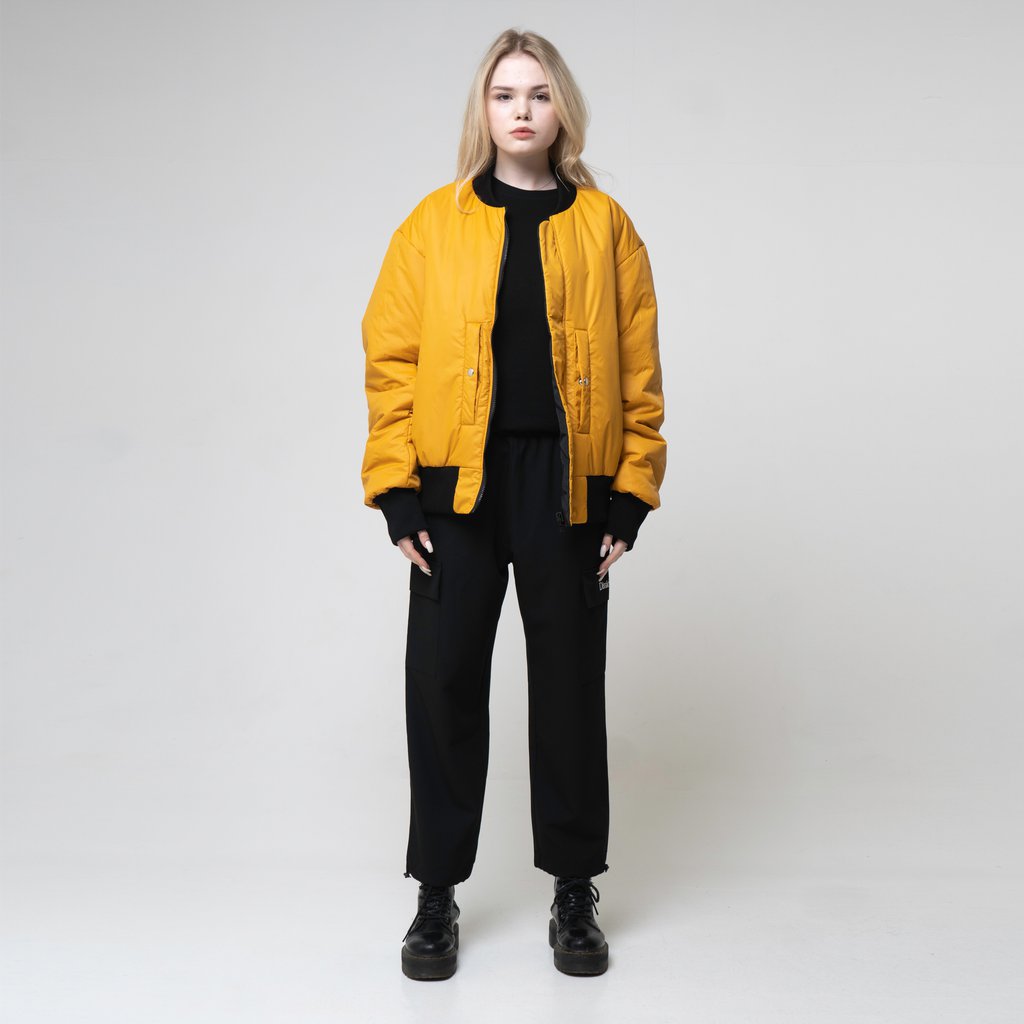 Yellow bomber hot sale jacket womens