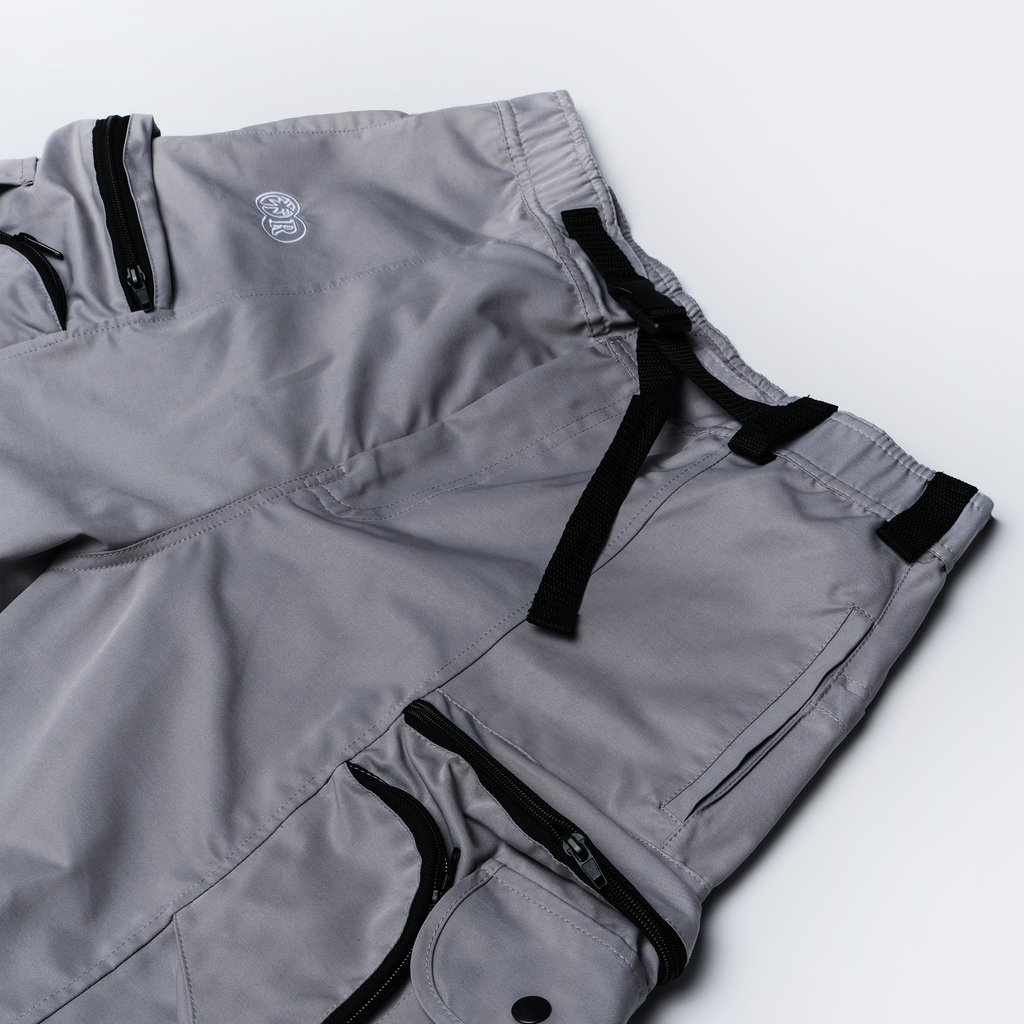 Dissident Brand | Palm Trademark Cargo Shorts in Grey