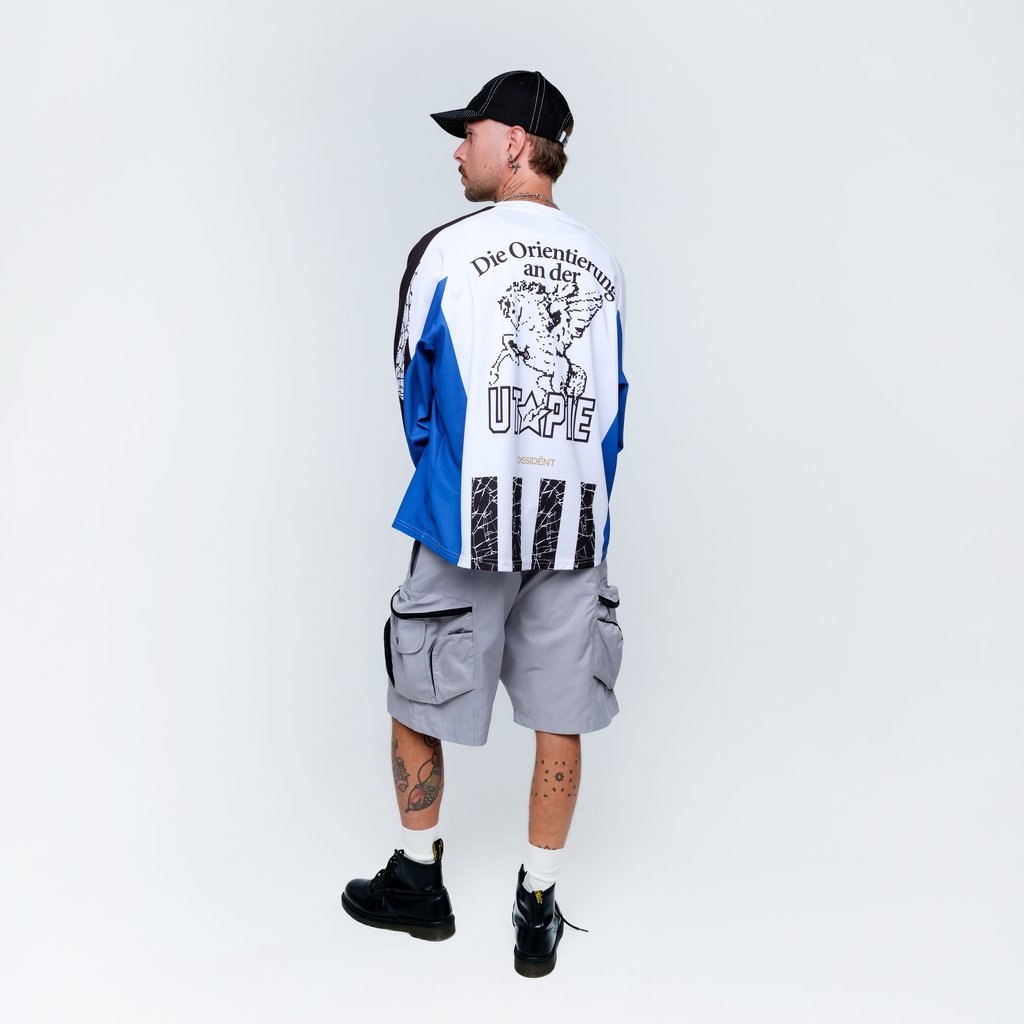 Dissident Brand | Palm Trademark Cargo Shorts in Grey