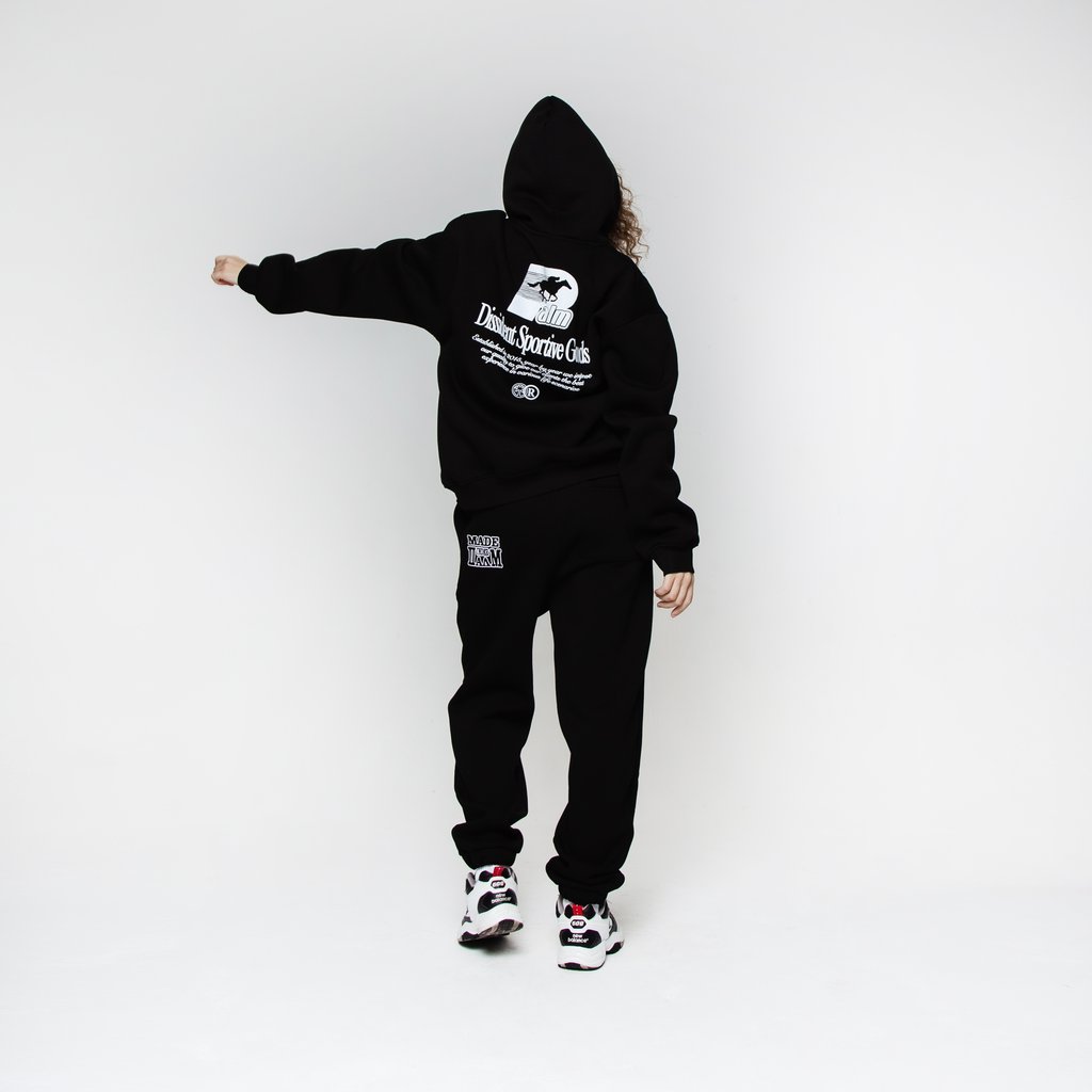 Dissident Brand Sportive Goods Oversized Hoodie in Black